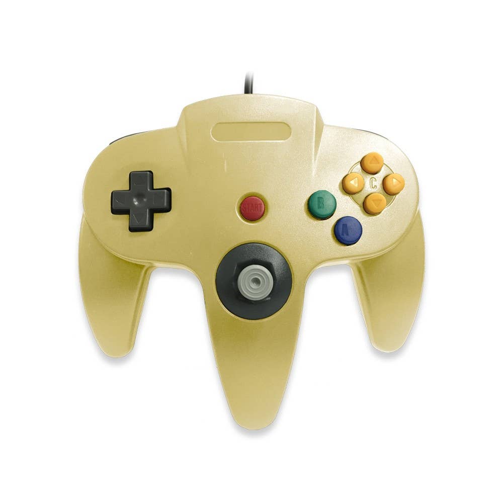 Nintendo 64 Controller Gold