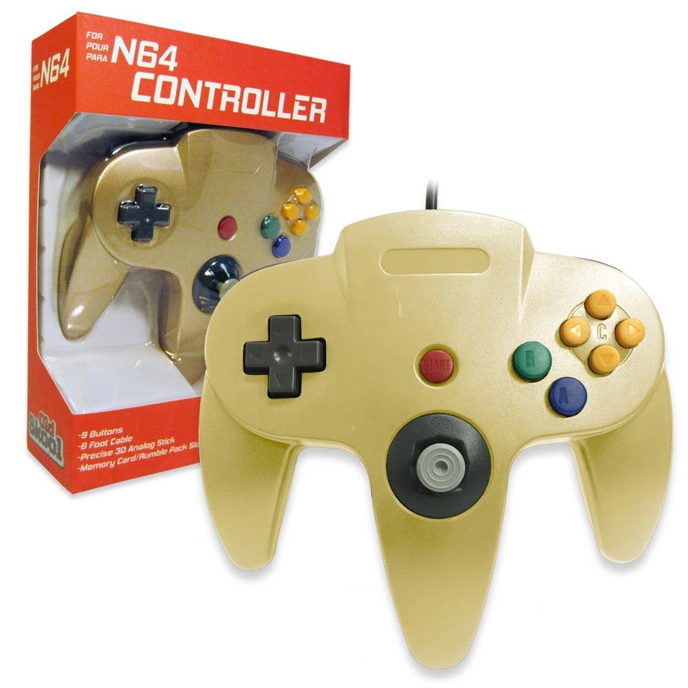 Nintendo 64 Controller Gold