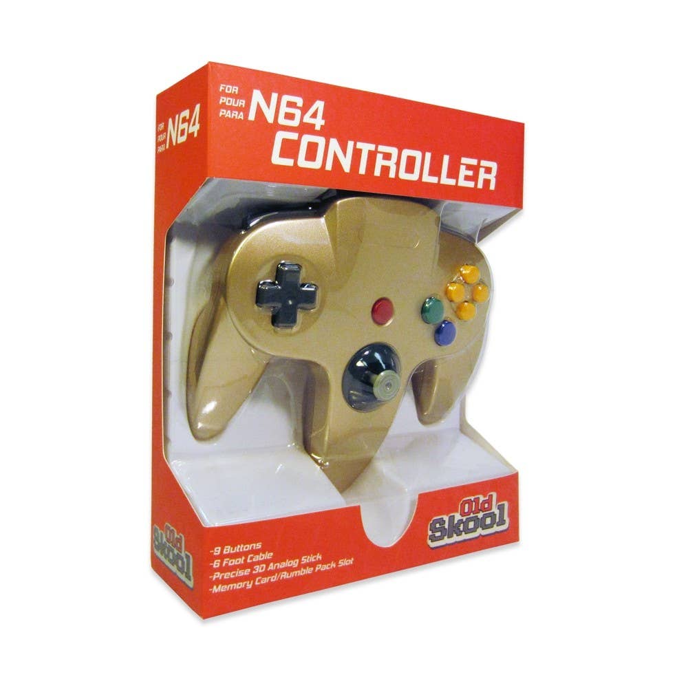 Nintendo 64 Controller Gold